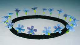 "periwinkle" glass tiara by artist vivenne bell